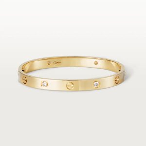 CARTIER カルティエ LOVE ブレスレット ダイヤモンド4個 イエローゴールド B6035917