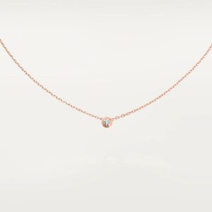 CARTIER カルティエ DIAMANTS LÉGERS NECKLACE SM ディアマン レジェ ネックレス ピンクゴールド B7215700