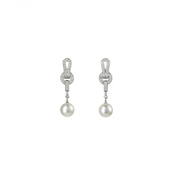 CARTIER カルティエ AGRAFE EARRINGS アグラフ イヤリング ホワイトゴールド N8049500