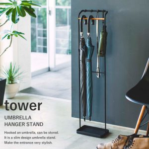 tower 引っ掛けアンブレラスタンド タワー 3862 3863 傘立て ホルダー 省スペース スリム 北欧 収納 インテリア 山崎実業 YAMAZAKI