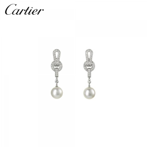 CARTIER カルティエ AGRAFE EARRINGS アグラフ イヤリング ホワイトゴールド N8049500