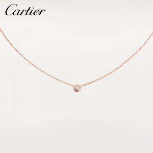 CARTIER カルティエ DIAMANTS LÉGERS NECKLACE SM ディアマン レジェ ネックレス ピンクゴールド B7215700