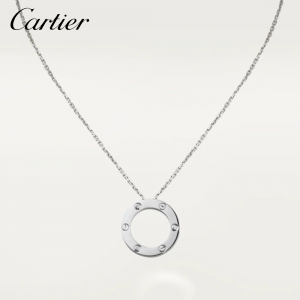 CARTIER カルティエ LOVE ネックレス ダイヤモンド3個 ホワイトゴールド B7014600