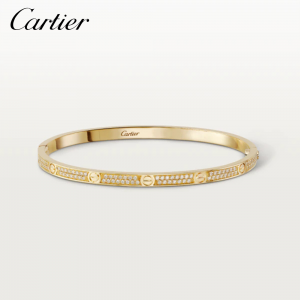 CARTIER カルティエ LOVE ブレスレット SM パヴェセッティング イエローゴールド N6710617