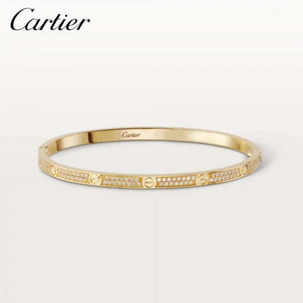 CARTIER カルティエ LOVE ブレスレット SM パヴェセッティング イエローゴールド N6710617