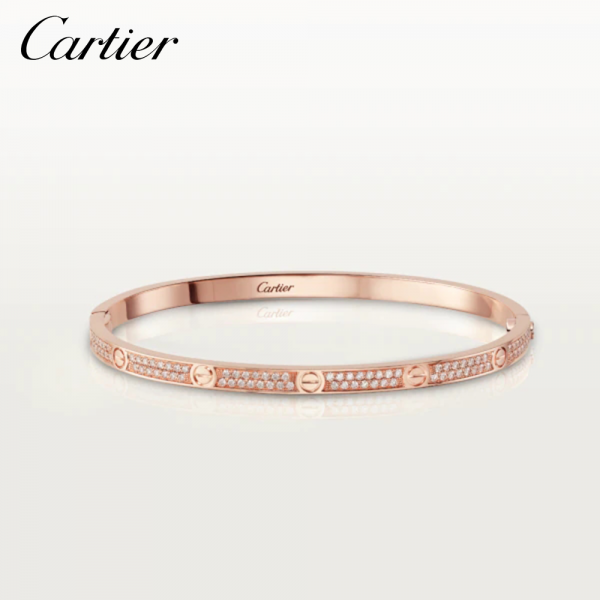 CARTIER カルティエ LOVE ブレスレット SM パヴェセッティング ピンクゴールド N6710717