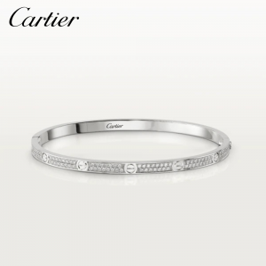 CARTIER カルティエ LOVE ブレスレット SM パヴェセッティング ホワイトゴールド N6710817