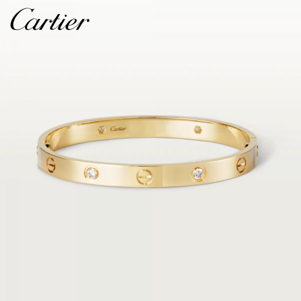 CARTIER カルティエ LOVE ブレスレット ダイヤモンド4個 イエローゴールド B6035917