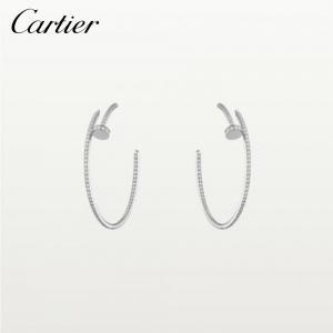 CARTIER カルティエ ジュスト アン クル イヤリング ホワイトゴールド N8515008