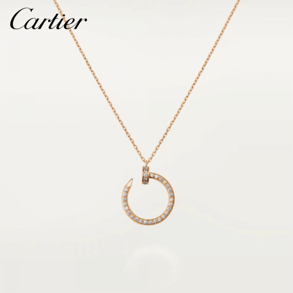 CARTIER カルティエ ジュスト アン クル ネックレス ピンクゴールド B3047000