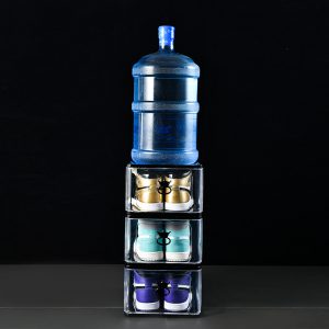 靴箱6点セット靴箱透明靴ラック透明収納箱靴箱靴キャビネット取り付け可能ラック靴箱側面開口部折れ戸付き積み重ね可能
