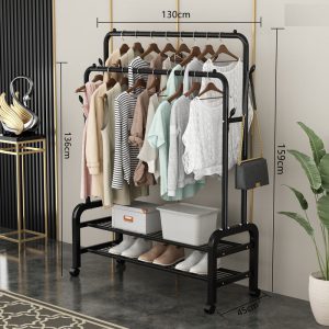 二層ハンガーハンガーハンガーワードローブ超薄型収納ファッションクローゼット安いワードローブハンガー洋服収納