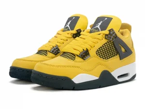 NIKE AIR JORDAN 4 RETRO LIGHTNING 2021 tour yellowdark blue grey ct8527-700 スニーカー AJ IV ツアーイエロー ダークブルーグレー (7)