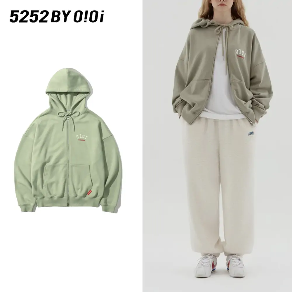 【人気デザイン】5252 by OIOI ロゴ プル パーカー古着 韓国 送料無料5252byOiOi（5252バイオアイオアイ）ワッペン