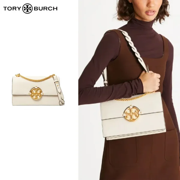 Tory Burch トリーバーチ バッグ ショルダーバッグ ブランド 2Way レザー レディース New Ivory (1)