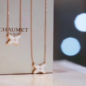 新品未使用】Chaumetショーメ パリ クロス ネックレス